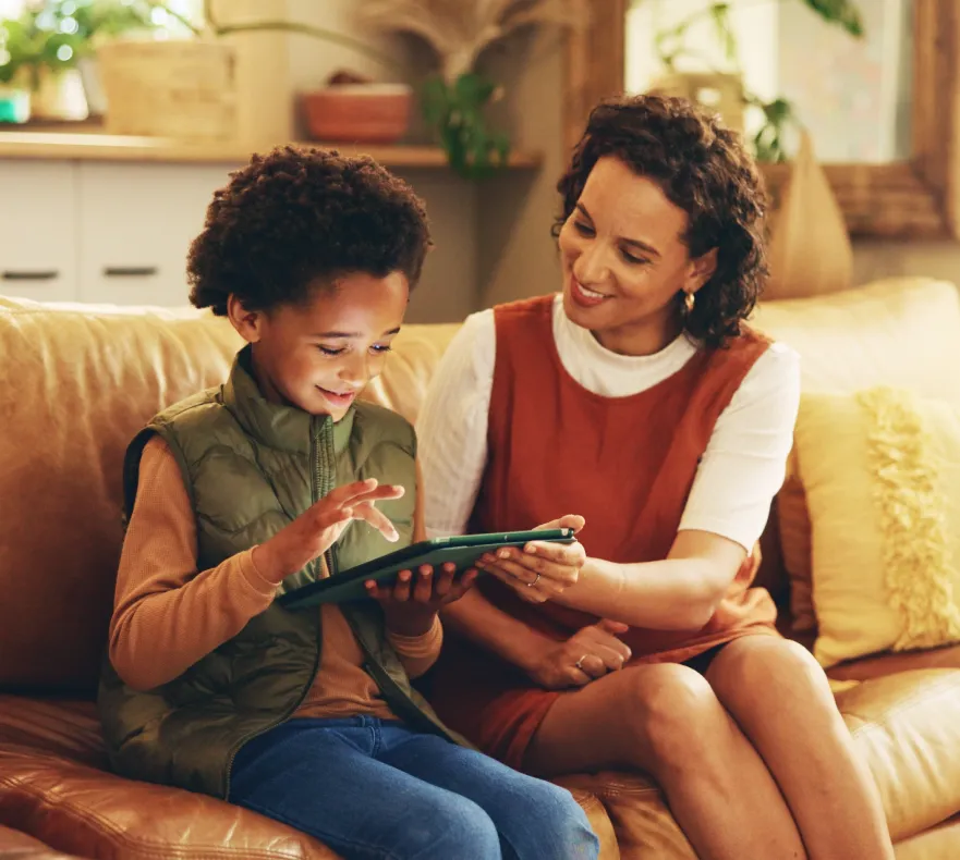 Child safely using device with parental controls