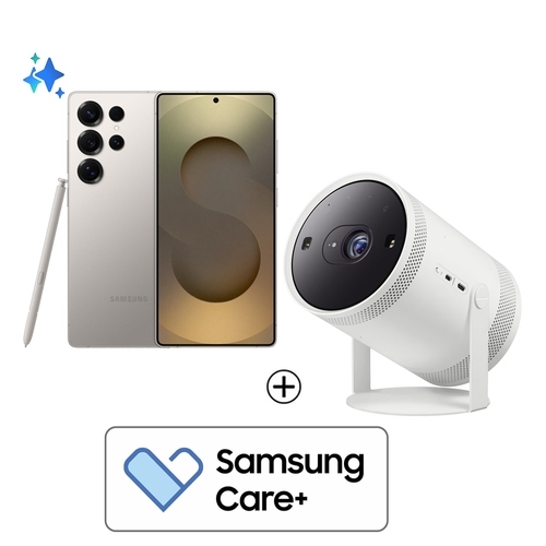 The Freestyle Projector Gen. 2 & Galaxy S25 Ultra Bundle & Samsung Care +
