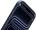 iPhone 17 Pro, front exterior, Dynamic Island at top, Action button, volume buttons